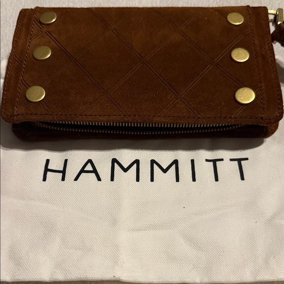 Hammitt Rich Brown Wallet with Gold Details NWT - Picture 5 of 8